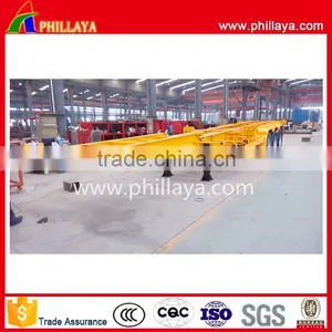 Heavy Commercial Vehicles 3 Axles Container Transport Skeleton Semi Trailer With Twist Lock thumbnail-4