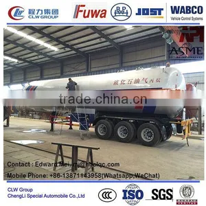 Lpg Propane Liquid Gas Pressure Storage Tank Trailer 3 Bpw Axles Lpg Propane Trailer for Sales thumbnail-5