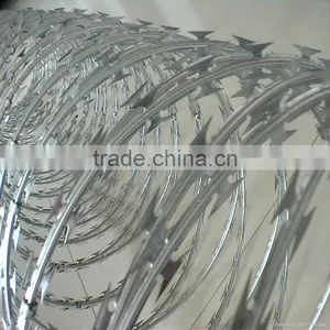 Galvanized Concertina Razor Barbed Wire for Security Fence thumbnail-2
