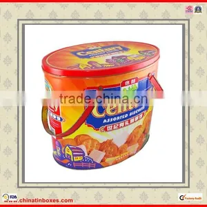 With 2 Lids Lollipop Oval Gift Metal Box thumbnail-2