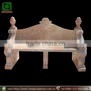 Sunset Red Marble Outdoor Bench thumbnail-1
