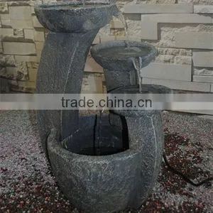 Fiberglass Urn Resin Tiered Patio Fountains thumbnail-1