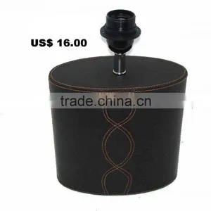 Leather Oval Table Lamp Square thumbnail-1