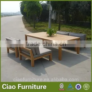 Wooden Sofa Outdoor Teak Wood Furniture Set thumbnail-1