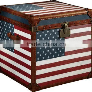 T807#High Quality Best Selling Productions Europe Style Handmade Rtro Vintage Trunk Furniture thumbnail-2