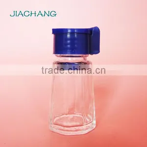 Tiny Vial Glass Table Condiment Holder With Plastic Hole Dispenser Lid thumbnail-3