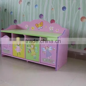 Kids Lovely Green Wooden Shoe Cabinet thumbnail-4