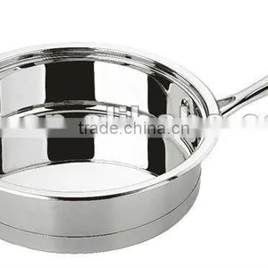 3 Layers Bottom Stainless Steel Deep Frypan thumbnail-1