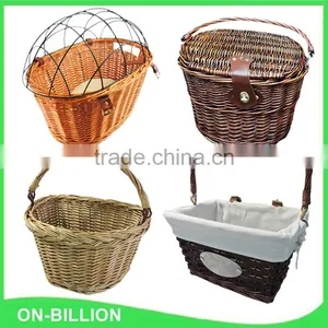 Removable and Portable Wicker Handlebar Bike Basket thumbnail-3