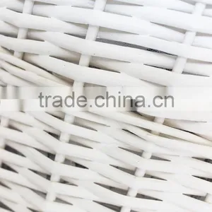 Large Home Cheap Unique Round Storage Wicker White Wash Laundry Basket thumbnail-5