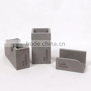 Fancy Concrete Desk Supplies Packing Tool Cement Mini Tape Dispenser thumbnail-3