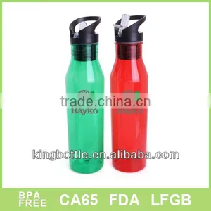 BPA Free Tritan Plastic Drinking Bottle With Tube thumbnail-1