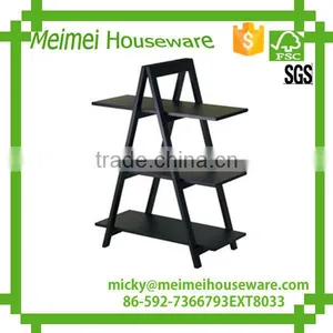 Antique Wooden Corner Triangle Bookcase Ladder Bookcase thumbnail-1