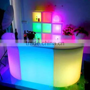 Modern Colorful Rechargeable Battery LED Bar Counter for Bar/garden Decoration thumbnail-2