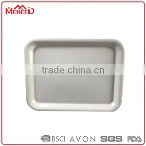 Cheap White Shallow Square Plastic Tray Large Breakfast Tray Valet Tray thumbnail-1