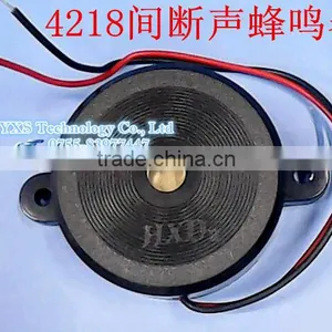 SFM-42-IIB Intermittent Buzzer 42*18 Piezoelectric Buzzer 4218 Intermittent Active Lead 12V Buzzer thumbnail-1