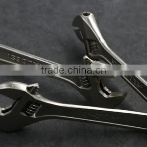 Wide Mouth Tube Live Nickel Plated Spanner Wrench Adjustable Spanner Nut Wrench Pipe Wrench thumbnail-1