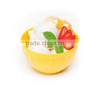 Custom Ice Cream 16-ounce Fluted Bowl - Yellow thumbnail-1