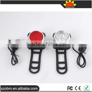 Bicycle Accessories USB Bicycle Led Light,front Tail Bike Light Kit thumbnail-1