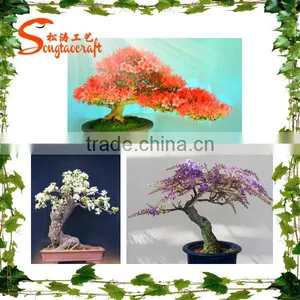 High Quality Life Size Artifical Bonsai Flower Plant Home Decoration Artifical Bonsai Plants thumbnail-1
