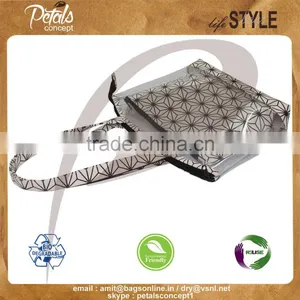 PVC See Through Tote Bag With Canvas Hand Pouch for Travel thumbnail-1