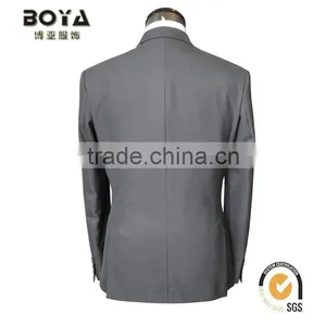 2015 New Arrival TR Grey Fabric Jacket & Blazer for Mens With Notch Lapel Men Blazer Suit thumbnail-4