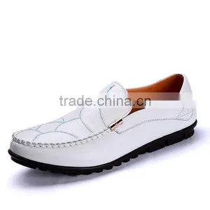 High Quality Top Layer Cow Leather Casual Shoes Fashion for Male, Men Leather Peas Shoes Casual Have Sample for Adults thumbnail-1