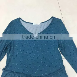 Women Cheap Long Sleeve Dot Print Dress Stock Apparel thumbnail-3