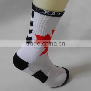 3D Digital Photo Print Design Elite Basketball Socks Men thumbnail-3