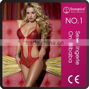 Sunspice Hot Sale Lingerie Manufacturer Quality Guarantee Sexy Red Teddy Lingerie thumbnail-1