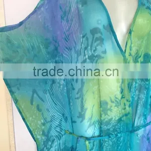 Chiffon Cover up Kaftan CAFTAN Tunic Poncho Blouse thumbnail-2