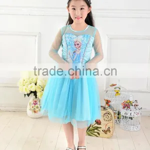 2015 New Girls Dress Cosplay Costume Dresses Kids Wedding Dress Summer Child Party Dress thumbnail-2
