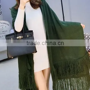 2015 2016 Modern Handmade Big Thick Acrylic Wool Trendy Knitting Scarf thumbnail-2