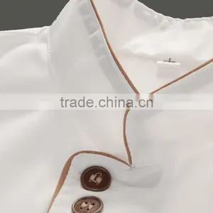 2016 Summer Kitchen Chef Jacket Uniforms Short Sleeve Hotel Cook Clothes Food Services Coats Work Hotel Uniform thumbnail-3