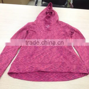 OEM Style High Quality WOMEN LADIES CASUAL SEAMLESS HOODIES thumbnail-1