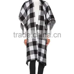 Ladies Knitted Ponchos Patterns,Lady Wool Ponchos Capes thumbnail-2