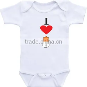 Customize Toddler Baby Onesie 100% Organic Cotton Clothing Comfortable Baby Bodysuit Baby Clothes Bodysuit thumbnail-1