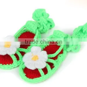 Elegant Nice Design Hot Sales Girl Free Knitting Pattern Baby Shoes thumbnail-5