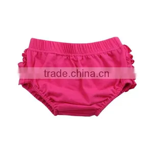 2017 Hot Sale Lovely Baby Girl Underwear Wholesale Ruffle Diaper Covers Girl Ruffle Shorts thumbnail-4