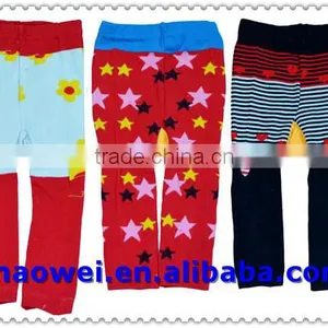 Baby Combed Cotton Tights, Colorful Cotton Knit Baby Tights Baby Pantyhose thumbnail-2