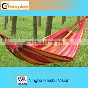 Outdoor Portable Fabric Hammock Stripe Hammock Canvas Hammock thumbnail-1