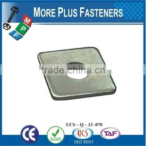 Made in Taiwan Brass Flat Silver Galvanized Stainless Steel Square Washer thumbnail-6