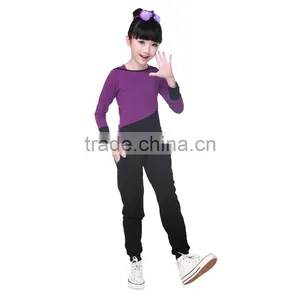 New Spring Girls Hoodies And Pants Boat Neck Long Sleeve Trendy Tracksuits Kids Pullover Sweatshirt Set thumbnail-4