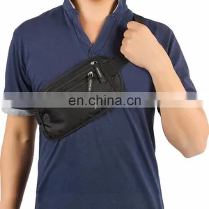 Black Color Smaller Ripstop Nylon Rfid Blocking Women Money Belt thumbnail-3