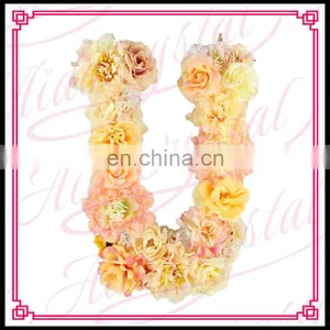 Aidocrystal Flower Green Blue Yellow Color Pearl Silk Flower Letter U for Indoor and Outdoor Decor thumbnail-5