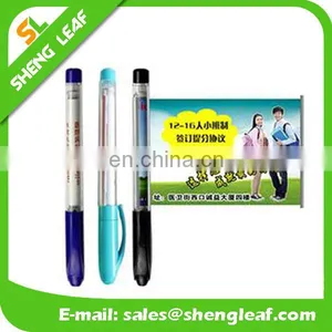 Transparent Color With Cap Flag Ball Pens thumbnail-1