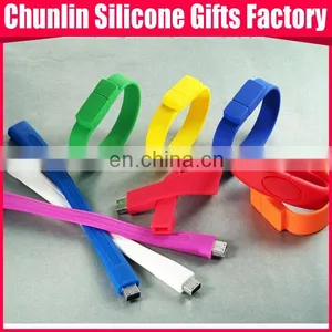 Promotional Silicone Usb Bracelet Wristband Usb Wholesale thumbnail-1