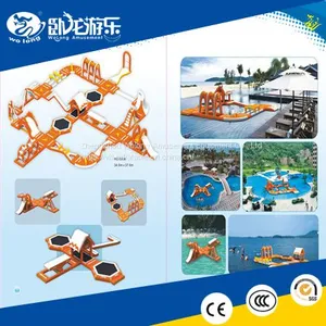 Adult Inflatable Water Obstacle Course for Sale Inflatable Floating Obstacle Racing Game for Sale thumbnail-1