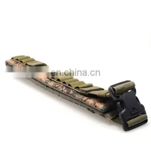 Tactical Hunting Shotgun Shell Holder 25 Shell Cartridge Ammo Belt Sling Green thumbnail-1