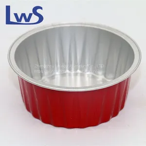 Colorful Aluminum Foil Mini Container Baking Cups With Plastic Lid thumbnail-2